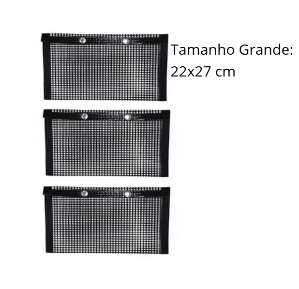 Kit 3 Sacos de Grelha Antiaderentes