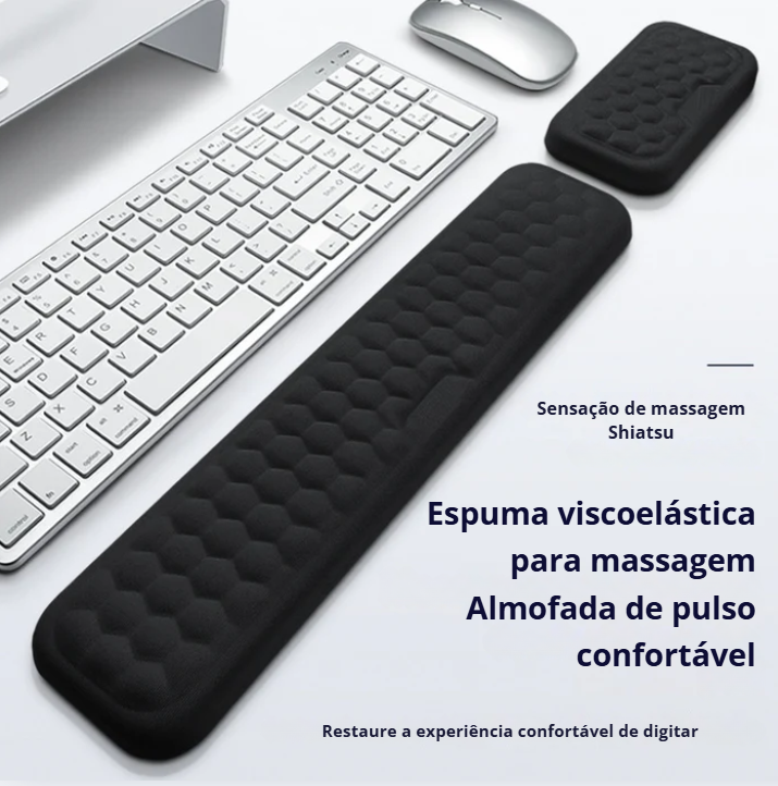 Kit Apoio Ergonômico para Mouse e Teclado
