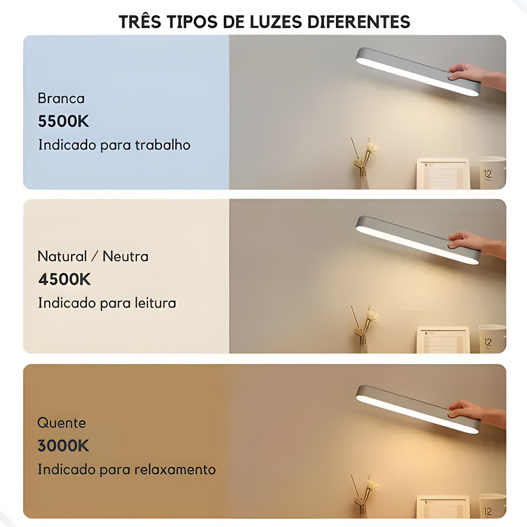 Luminária LED Sem Fio