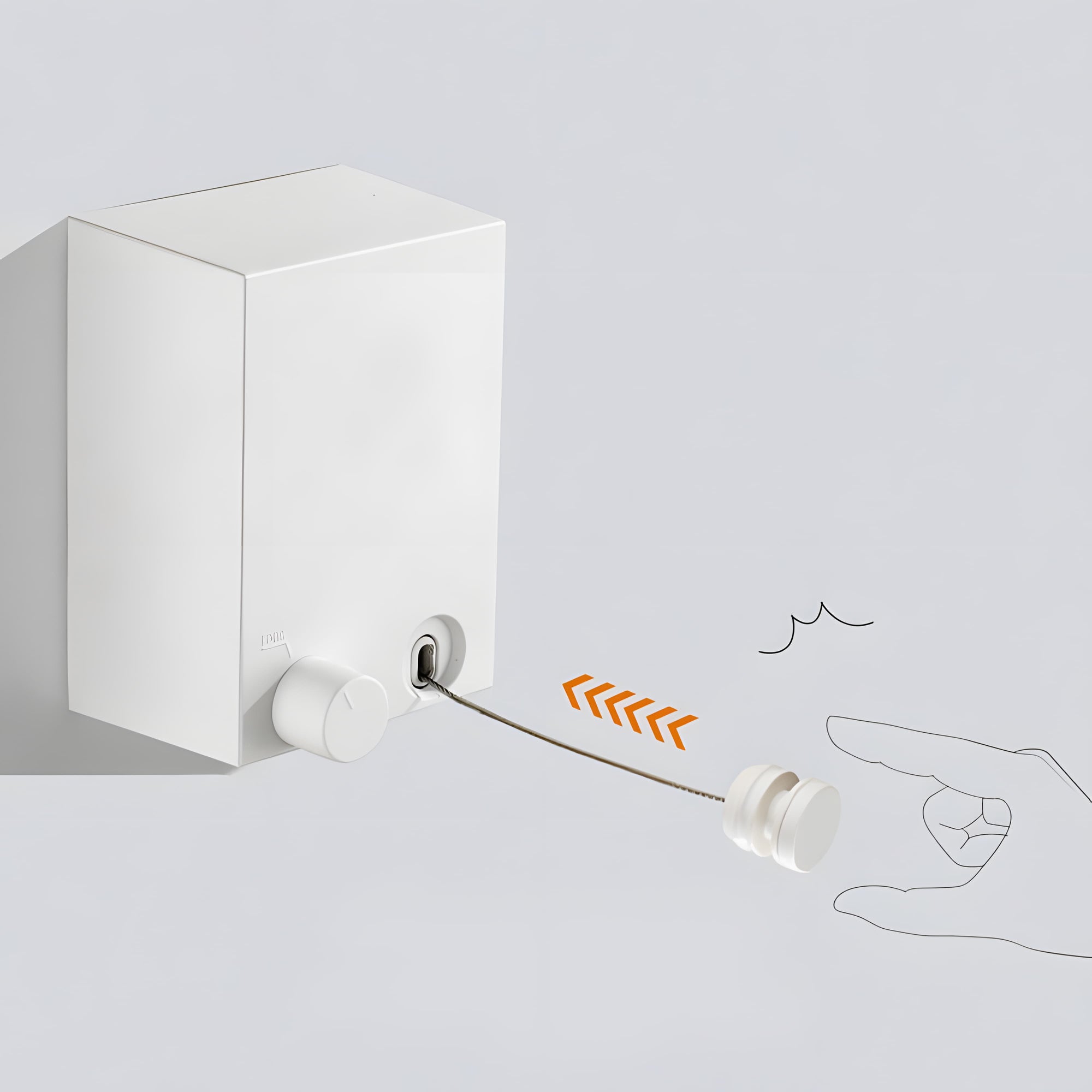 Varal de Parede Retrátil