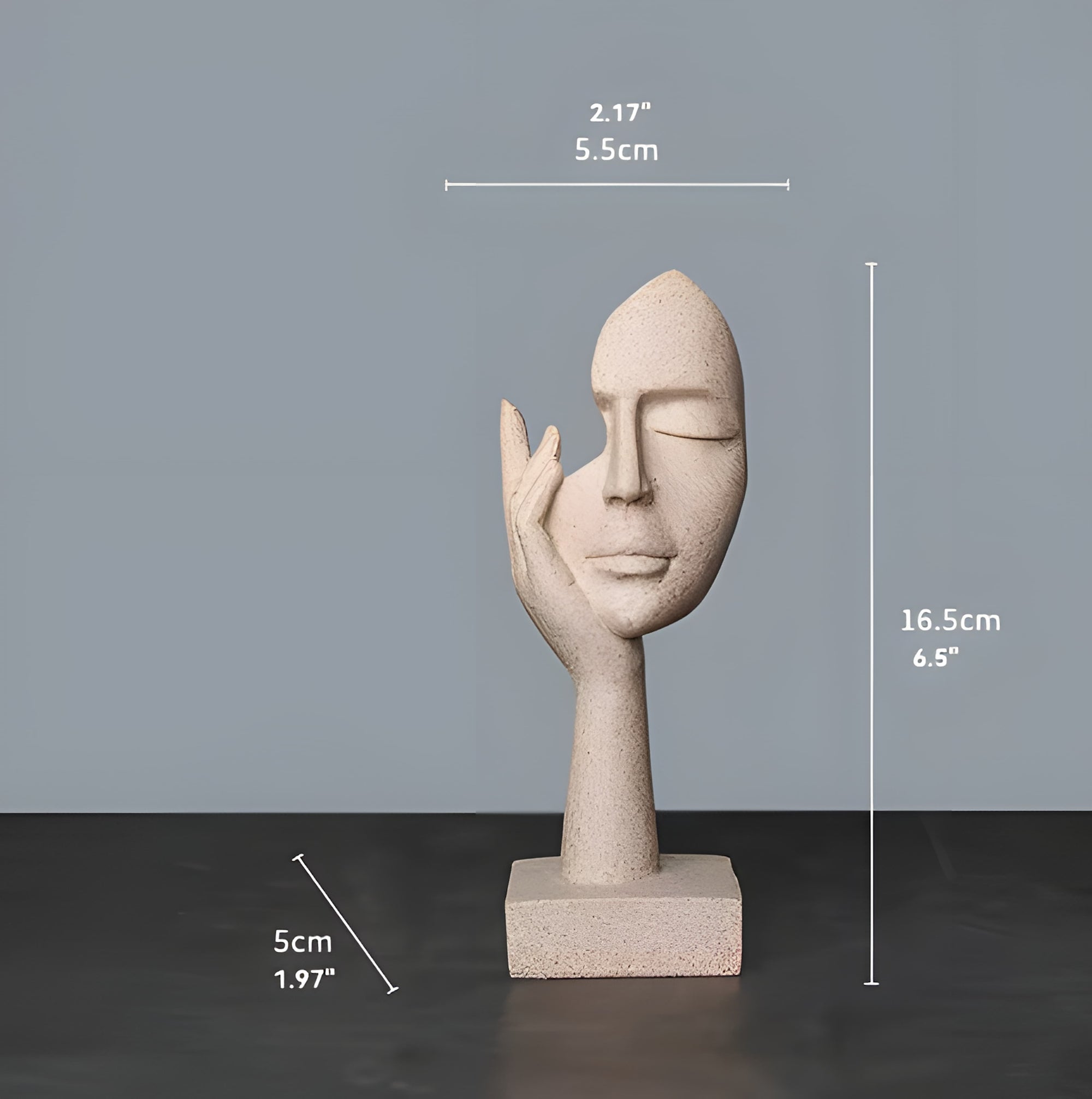 Escultura Decorativa Minimalista – Linha Reflexão Humana