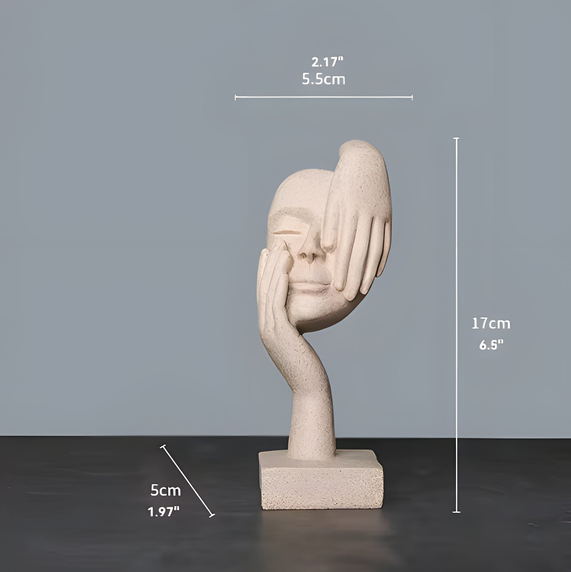 Escultura Decorativa Minimalista – Linha Reflexão Humana